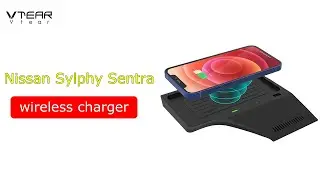 Vtear Car QI Wireless Charger For Nissan Sylphy Sentra 2021 2020 Accessories Interior Modification