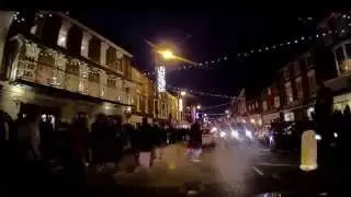 Pershore Christmas Fayre 2015 (car cam footage)