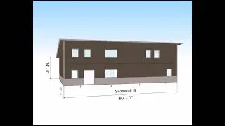 ARIZONA 40 X 60 SINGLE SLOPE 2 STORY BARNDOMINIUM KIT