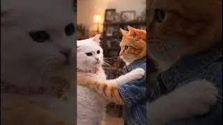 Love is choosing each other every day ❤️ #ai #catreels #cats #couple
