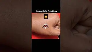 Simple Bindi And Tattoo Designs By Shiny Suba Creations #bindi #pottu #tattoo #art #sunrise #shorts