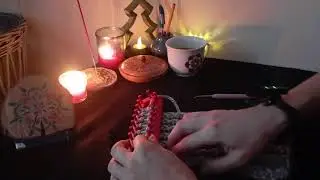 ASMR | calm knitting | yarn soft sound