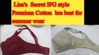 Ladies bra || Cotton bra ||Cotton  bra best for summer wear ||3 hooks back||ladies undergarments