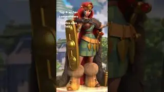 Top 4 archer commanders Rise of Kingdoms #gaming #riseofkingdoms #youtubeshorts #entertainment