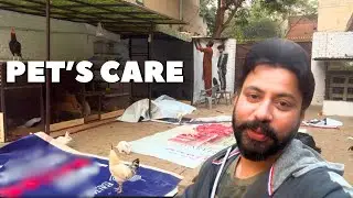 Sardi Se Bachao: Mini Zoo K Cages K Age Sheets Lagana Shuru 🥰😍 || #minizoo #petscare