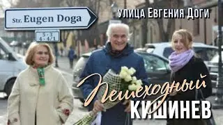 Кишинев ЦЕНТР, Пешеходная улица Евгений Дога, перекресток с бывшей Шмидтовской