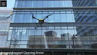 Skytech S60 Window Cleaning/Building glass cleaning Drone in Action.
