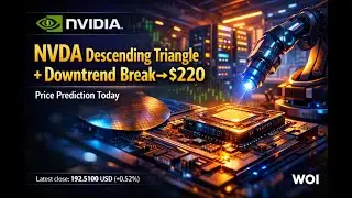 💻 📊 NVDA Descending Triangle + Downtrend Break &rarr; $220 | Price Prediction Today