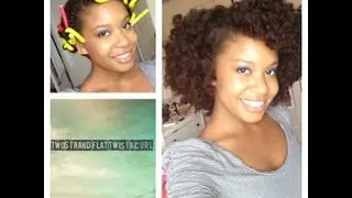 Hair Tutorial:  Two Strand Flat Twist & Curl