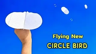 how to make circle bird, longest flying bird plane, best paper notebook plane, easy to fly plane