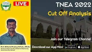 🔴 LIVE - TNEA 2022 Cut Off Analysis - Ask Your Doubts - Mizpah Career Academy