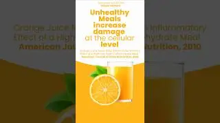 Fresh Orange Juice Reduces Cell Damage #shorts #ytshorts #health #nutrition #orangejuice