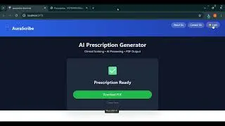 ai powered prescription generator demonstration video