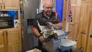 Commercial meat slicer review using homemade lunch meat