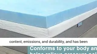 NEW GADGETS  Sure2Sleep Gel Swirl Memory Foam Mattress Topper