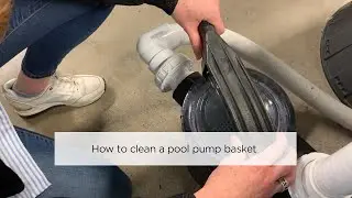 How to clean a pool pump basket