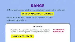 SDG 3 Module 6B: Range