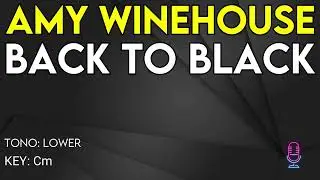 Amy Winehouse - Back To Black - Karaoke Instrumental - Lower