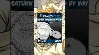Saturn gets killed by Imu #onepiece #anime
