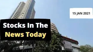 STOCKS IN THE NEWS TODAY | 15 JAN 2021 | Stock Market Update | #shorts