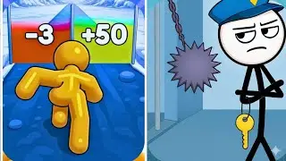 Thief Puzzle vs Tall Man Run | Brain Game vs Speed Game