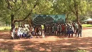 Morulem boys doing Folk Song (Abim District)