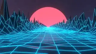 Synthwave Loop - Blender Animation