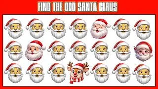 Find the ODD One Out - CHRISTMASS  2025🎅🎁🎄 | 10 Levels Quiz | Easy, Medium, Hard | Emoji Quiz