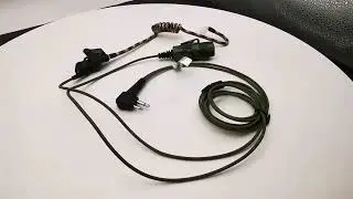 Nylon acoustic tube camouflage earpiece for two way radio
