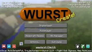 Minecraft 1.9 Hacked Client [Wurst Pre 3]