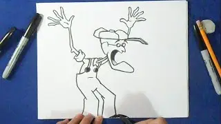 Cómo dibujar a Justo - El perro cobarde