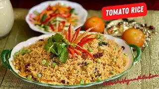 Vegan Tomato Rice 🍅 | Nasi Tomato - Wedding Reception Style | Tips for Perfect Rice Grains