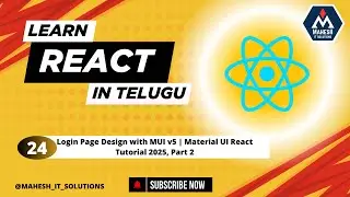 Login Page Design with MUI v5 | Part 2 | Material UI React Tutorial 2025