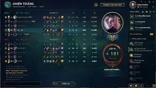 [LOL] Riven vs Darius top | Bị rừng bạn camp | Shut down 1000 tiền | Killer Scarlet