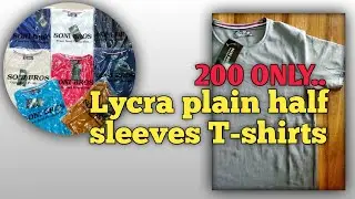 Plain lycra half sleeves T-shirts| only 200 rs | ulhasnagar retail shop mgCollection