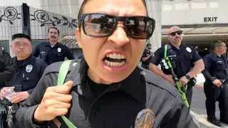Attacked : SHE WENT CRAZY REALLY FAST!!!(Must See) Los Angeles California First Amendment Audit