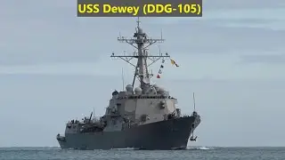 USS Dewey (DDG-105) Weapons Fire -  Arleigh Burke-class guided missile destroyer