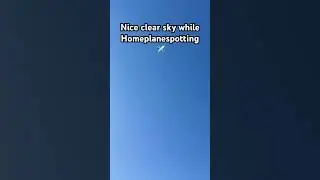 This is perfect for homeplanespotting #aviation #homeplanespotting #airliners #clearsky