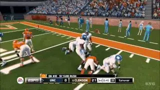 NCAA Football 14 - North Carolina vs. Clemson Gameplay [HD]