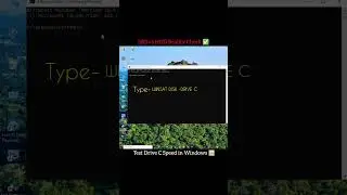 WINSAT DISK -DRIVE C | Test SSD & HDD Speed | Windows Performance CMD Tool