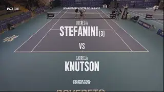 (3) Lucrezia Stefanini (ITA) vs Gabriela Knutson (CZE) - Game, Set, Match