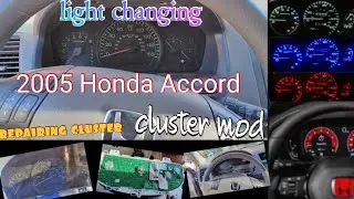 2005 Honda Accord DIY (Cluster Mod/removal/repair)  #diy #honda #cj #rgblighting #automobile #car