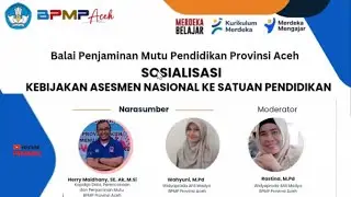 Webinar ; Sosialisasi Kebijakan Asesmen Nasional ke Satuan Pendidikan
