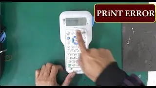 How to fix print error on KL-HD1 Casio label printer?