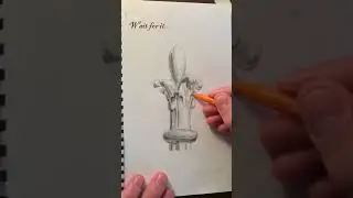 Architecture Detail Sketch! #architecture #drawing #shorts #sketch #finial #spire #viral #gothic