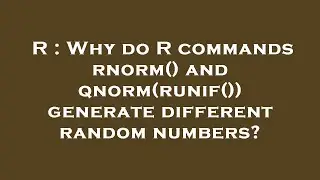 R : Why do R commands rnorm() and qnorm(runif()) generate different random numbers?