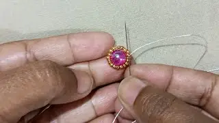 #studs #earrings #diy jewellery #beads /how to make studs /pearl studs making /handmade jewellery 