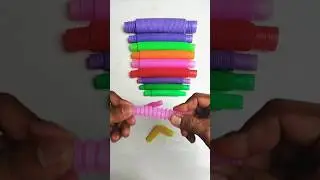 Satisfying Voicing of POP Tube | diy #asmrsound #relaxing #poptubesound #creative #shorts