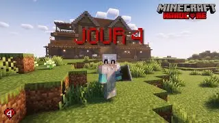 SURVIE HARDCORE - JOUR 4, CONSTRUCTION D'UNE MAGNIFIQUE MAISON !!