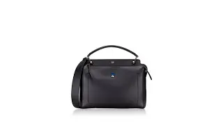 Fendi DotCom Satchel Black Royal Blue